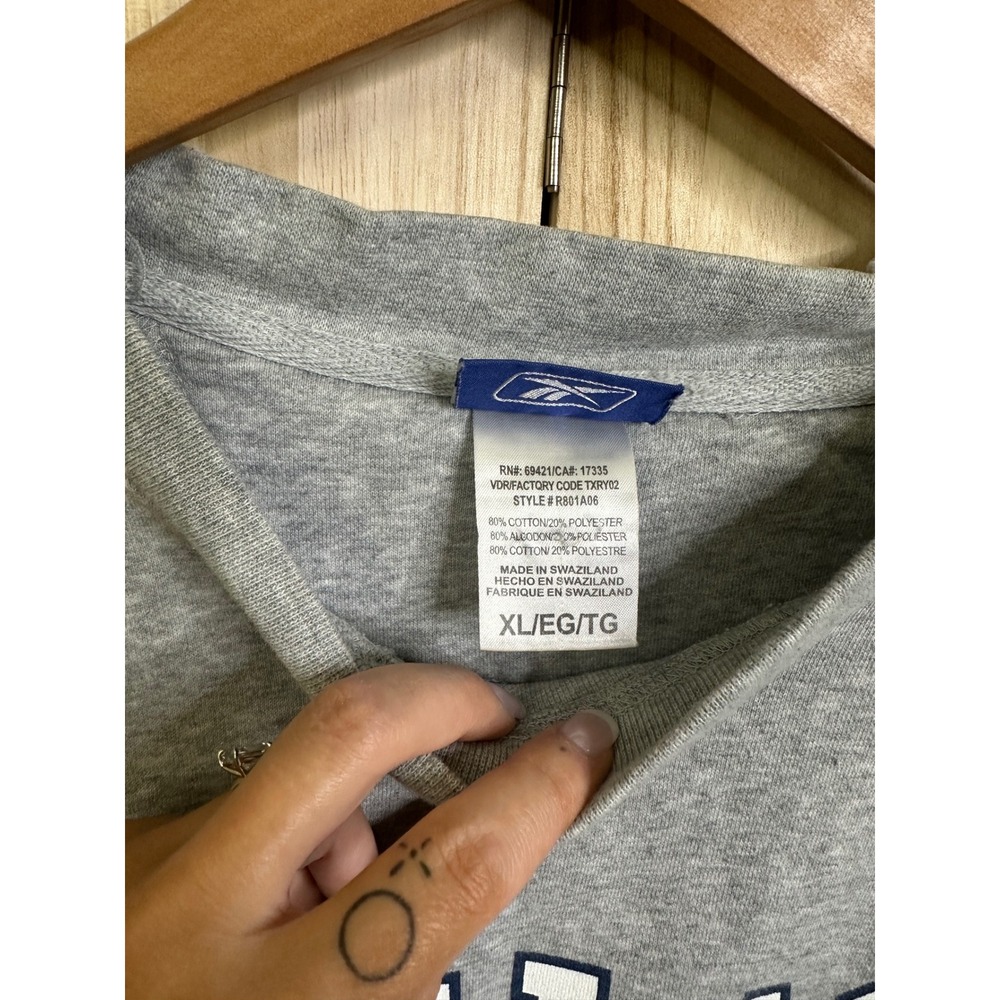 Reebok Dallas Cowboys Football Sweatshirt Mens XL Gray Crewneck Pullover R801A06 - Picture 4 of 10